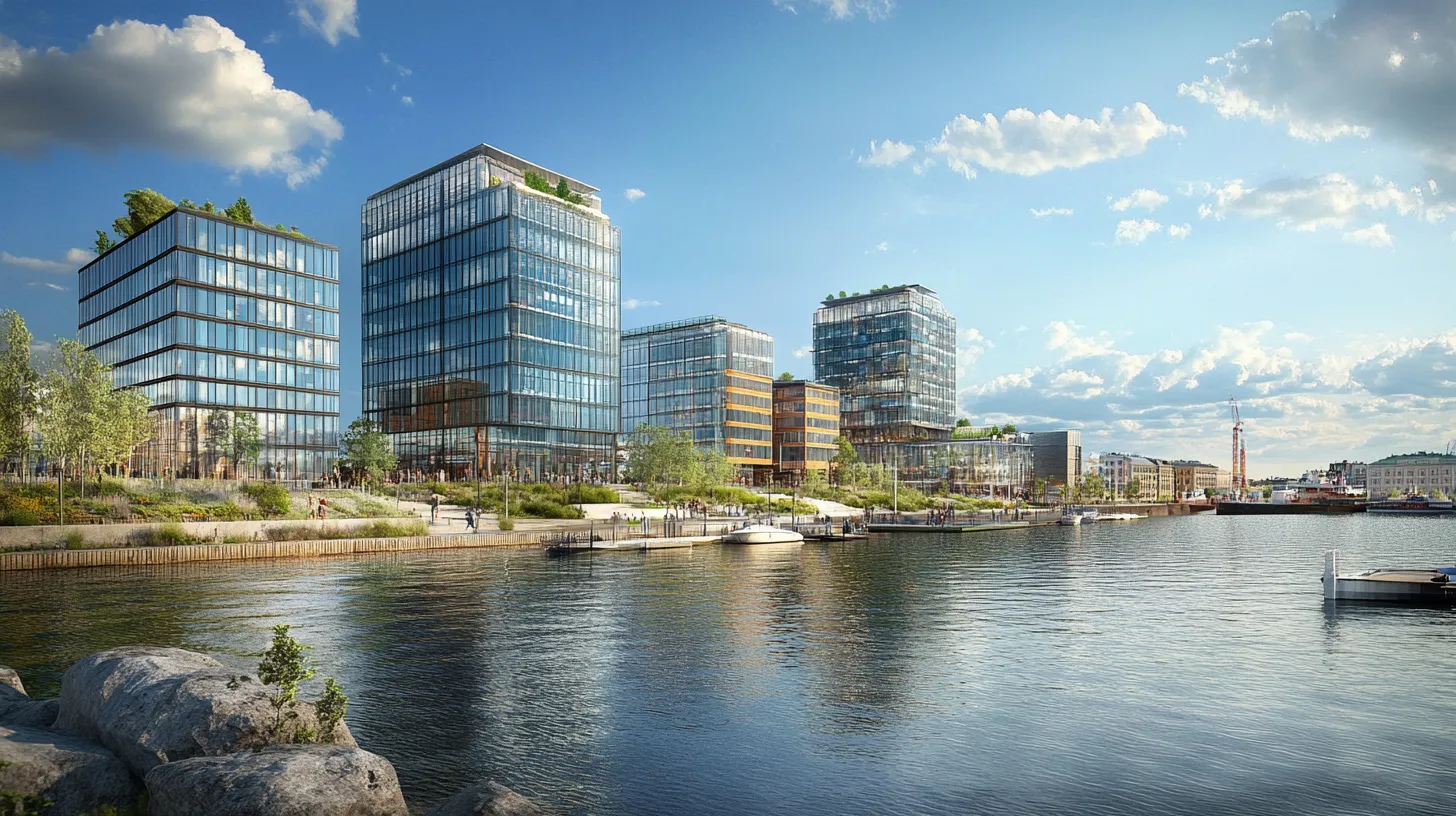 Een modern zakencentrum